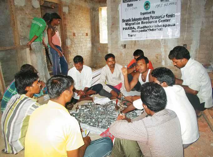 45 A skill development workshop in plumbing for youth PARDA, Naupada in Odisha Ensure that 80 percent of the people have more than 18.