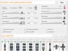 configure the service life of your desired linear guide with only a few clicks Select a DryLin system and add the relevant