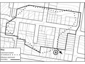 Chapter 4 Catchment Hydrology Section 4.4 Catchment area Overland flow paths within urban catchments can be significantly different from those experienced for the undisturbed catchment.