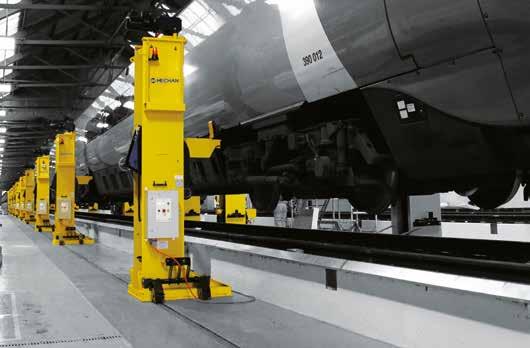 Popular lines include rotators, powered turntables, lifting platforms, wheel lathes, wheel presses and mobile lifters that provide access to the detached unit in an ergonomic and user friendly manner.