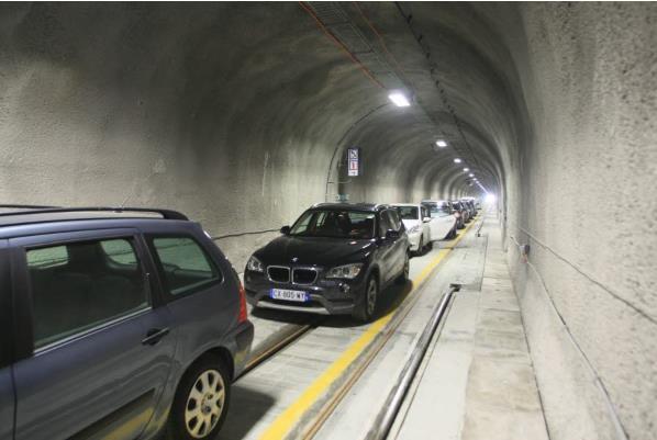 French Tunnel de Montets: unique mixed traffic solution Railway tunnel Tunnel de Montets located in the European mountain area The Alps celebrates its first year of exploitation.