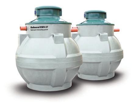 Balmoral RWH-ST Other rainwater storage products are available from Balmoral Tanks if installation space does not permit