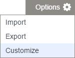 Customize fields and controls on web screens Administrative users can use a new Customize option to show and hide fields and controls, and to change text labels for fields and controls, on