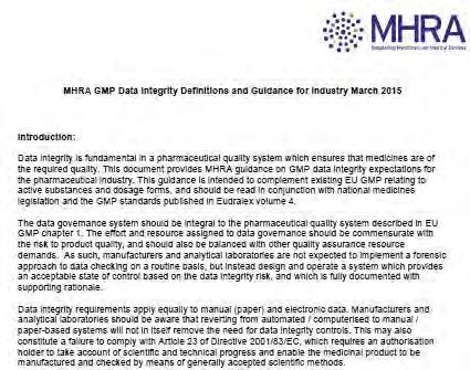 MHRA Guidance for