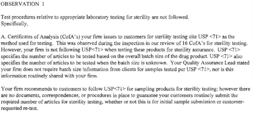 483 Issued to Testing Lab #1 13 483 Issued to Lab