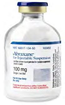 Albumin ~45 mg/ml No Solvents Abraxane is a Cremophor-free Formulation of Paclitaxel