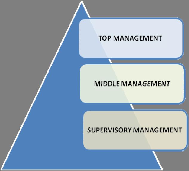 Middle Management: Are those managers beneath the top levels of the hierarchy and directly supervise other managers below them.