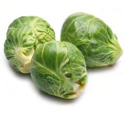 Brussels sprouts Brussels sprouts should be firm, green, and