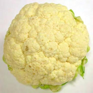 Cauliflower Cauliflower should be firm in texture.