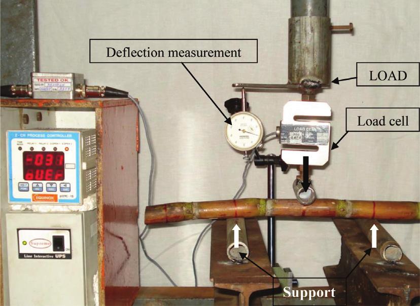 Lifting force measuring apparatus and its field measurement Knowing the load and deflection, the modulus of elasticity of the plant stem was calculated.
