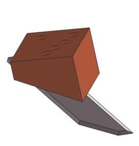 The various oblique angles of the blade selected were 0, 30, 35 and 40º and the tilt angles were 0, 10, 15, 20 and 25º. The edge bevel angle of the cutting edge of the blade was kept 25 0.