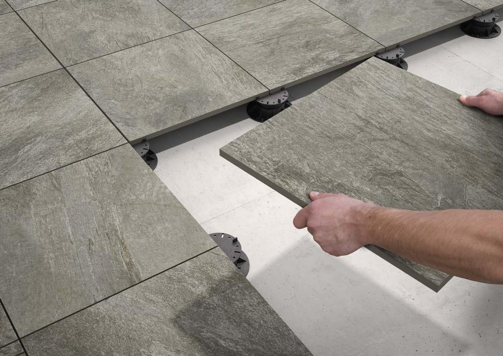 Floor tiles: MY EARTH OUTDOOR grey