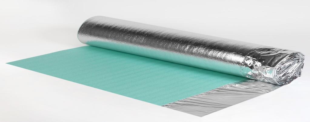 installations. Comfort Silver underlay give sound absorption and cushioning support.