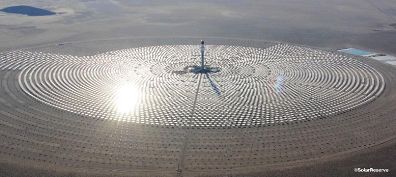 Future Solar Tower Plants Crescent Dunes, USA (SolarReserve)