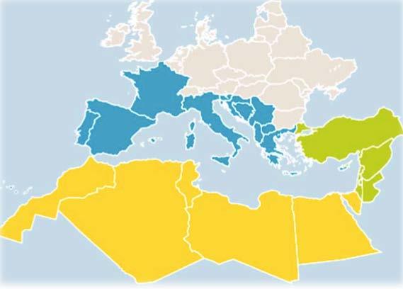 Gas Balance in the Med region Definition of the Mediterranean region: Northern Mediterranean countries: (EU) Croatia, Cyprus, France, Greece, Italy, Malta, Portugal, Slovenia and Spain + Albania,