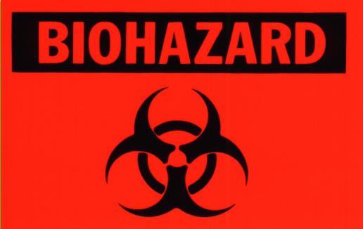 Hazard Communication In order to communicate the existence of a potential biological hazard to others, all containers of regulated medical waste must be labeled with the Universal Biohazard Symbol.