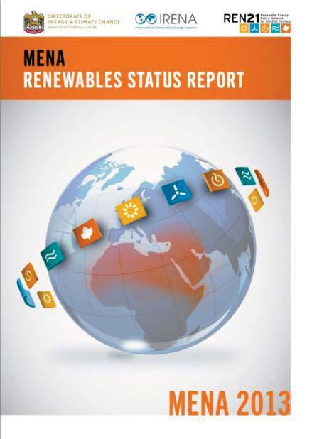 MENA Renewables Status Report Launched together with IRENA and the United Arab Emirates (UAE) as an outcome of the Abu Dhabi International Renewable Energy Conference (ADIREC ) Regional Partners: