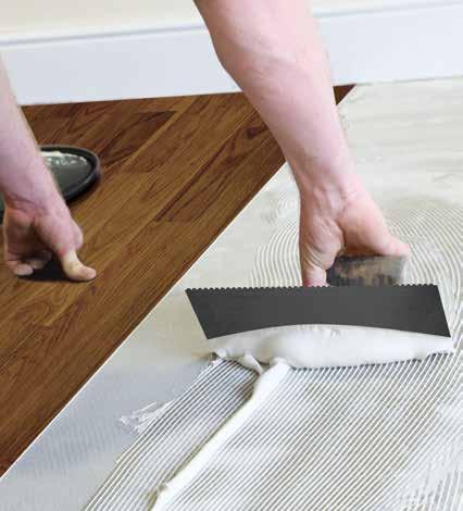 Screedmaster subfloor preparation and Laybond flooring adhesives