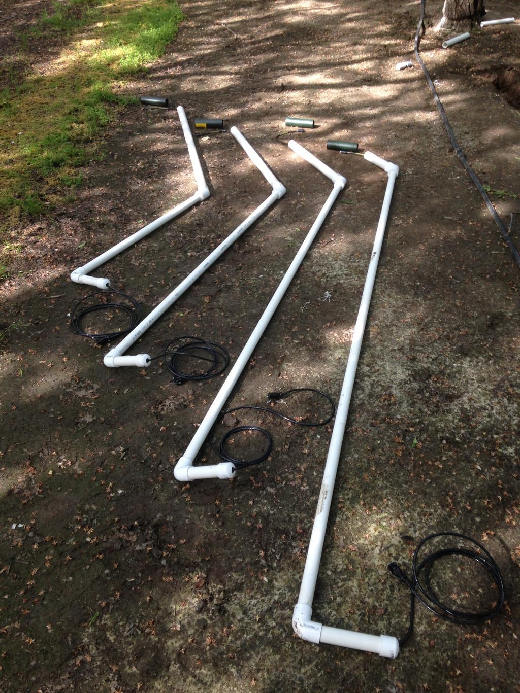 Soil Moisture Sensor Installation SM150 Sensors are attached to PVC pipes of different lengths Buried at different depths