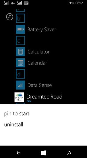 access the Dreamtec app from the all app menu or, Step 12: Hold