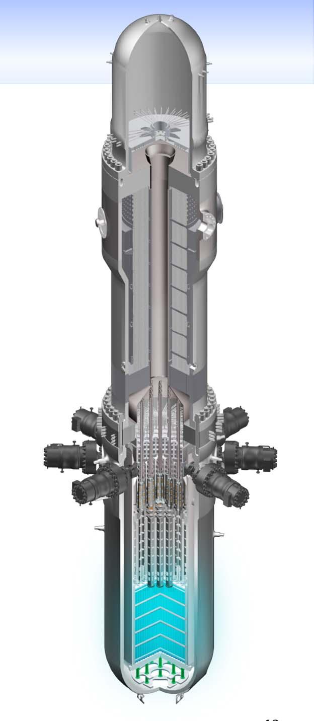 The Westinghouse SMR An integral pressurized water reactor single >225 MWe reactor Innovative packaging of proven components The highest levels of safety with fewer accident scenarios Leverages