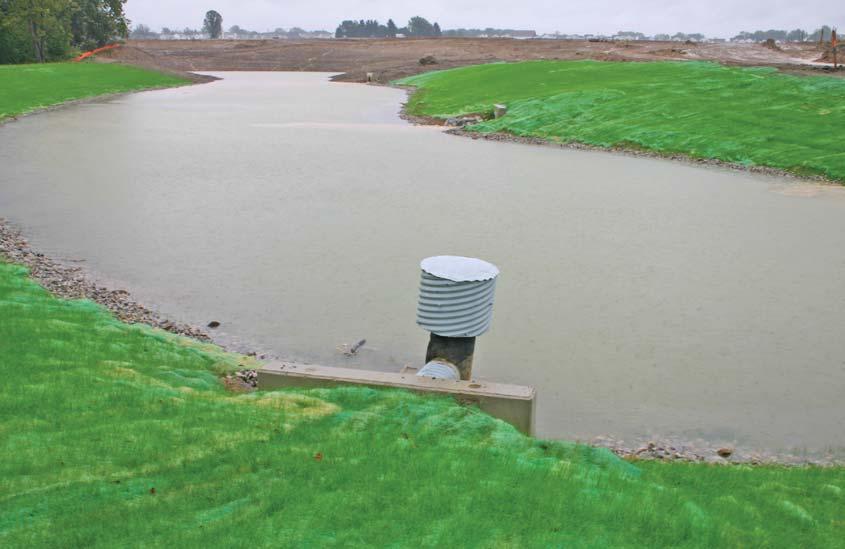 6.1 Sediment Basin Description A sediment basin is a temporary settling pond that releases runoff at a controlled rate.