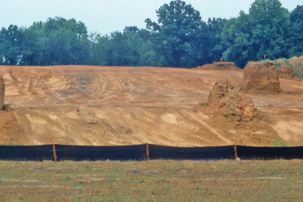6.3 Silt Fence Description Silt fence is a sediment-trapping practice utilizing a geotextile fence, topography and sometimes vegetation to cause sediment deposition.