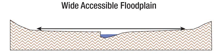 Furthermore, while recovery of stream integrity is possible, the natural redevelopment of floodplain is the aspect that takes the most time, being measured in terms of years and perhaps decades.