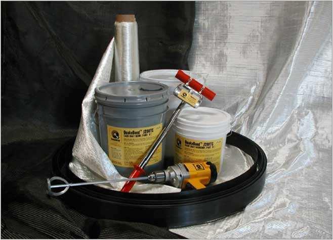 It is a Polymer (i.e. epoxy, vinyl ester, etc.) that has been reinforced with a Fiber (e.g.