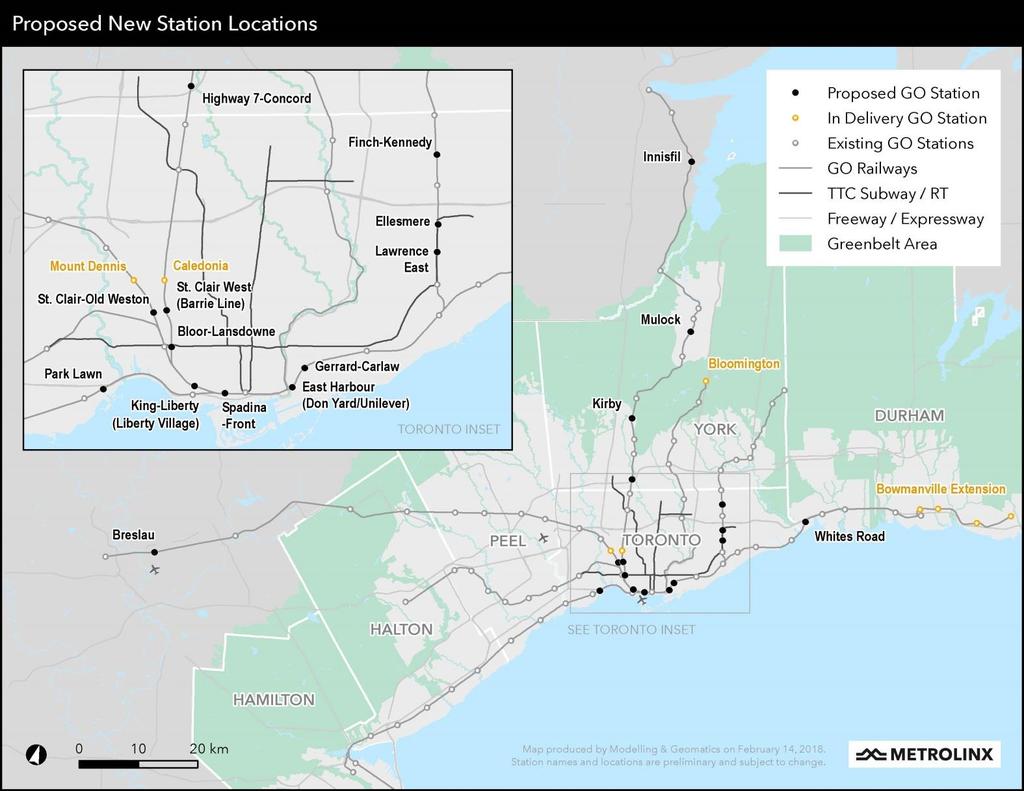 NEW STATIONS BUSINESS CASES Technical Report Context Map: Proposed New