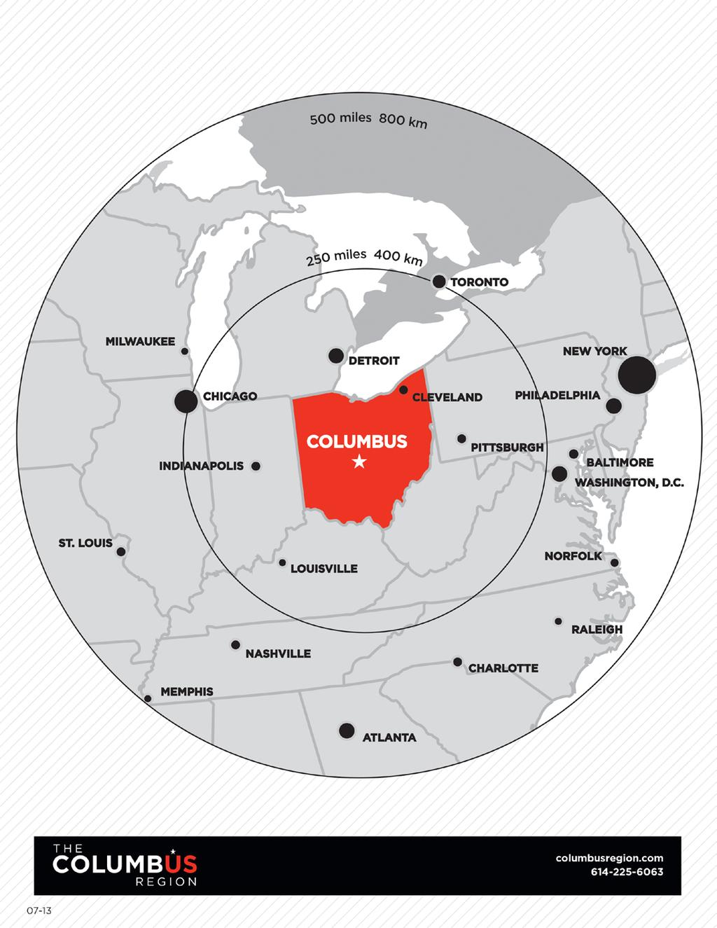 Regional Distances Dayton, OH Cincinnati, OH Indianapolis, IN Pittsburgh, PA Detroit, MI Louisville, KY Chicago, IL Nashville, TN St.