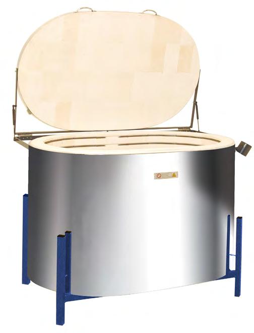 Round and oval up to 1320 C The top loader furnace is particularly well suited for clay, porcelain and glass painting work and is designed for