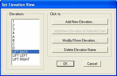 Step 7-3: Change View to Elevation View at Elevator Location Click on Set Elevation View button and select
