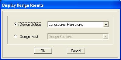 Step 8-8: Display Longitudinal Reinforcing for Concrete Frame Design Select kg-cm, go to Design >> Concrete Frame Design >> Display Design Info, click on