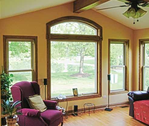 The window frame can be vinyl, fiberglass, or wood interior with a clad exterior. All TimberBuilt Family Rooms utilize energy efficient windows.