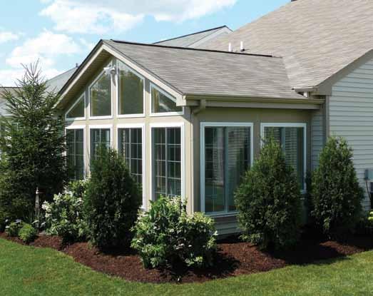 These sunrooms are added living space to your home complete with HVAC work and electric.