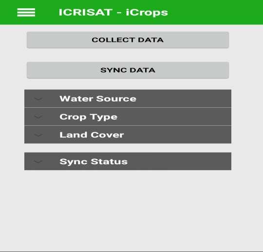 Mobile application for ground data collection icrops Mobile application Android mobile