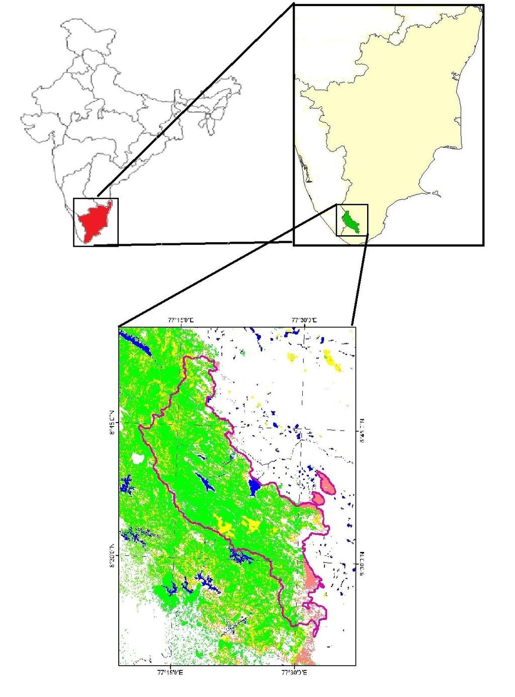 Change Detection of Forest Vegetation using Remote Sensing and GIS Techniques in Kalakkad focuses on identifying the decline and incline in forest cover in the KMTR Region 3. 2.