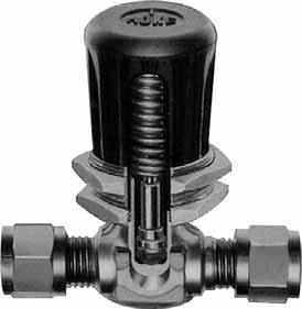 4100 Series 316 Stainless Steel or Brass Bellows Sealed Valves (.060 /1.5 mm or.170 /4.