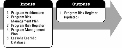 Figure 3-26. Analyze Program Risk: Inputs and Outputs 3.4.