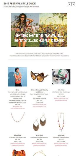 TREND FINDER AND STYLE GUIDES WHAT S HOT AND WHERE TO FIND IT Accessories offers digital trend guides featuring micro trends and more seasonal gift/style guides.