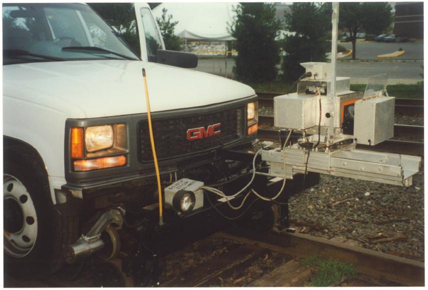 1997 Hoosac Tunnel Clearance A hy-rail Suburban containing