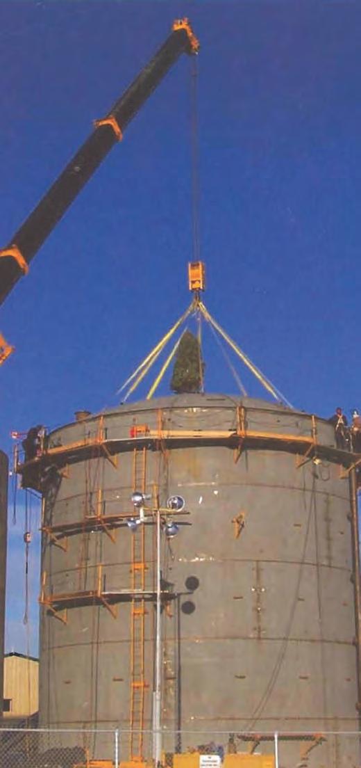 Field-Erected Storage Tanks Laframboise has the facilities, equipment and ability to design, fabricate and field erect steel plate storage tanks, in accordance with API 620, 650 & 653 standards and