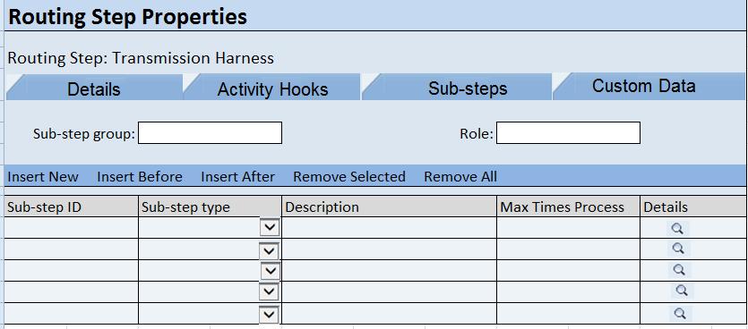 Planned Innovation Industrie 4.0: Sub-steps Description Sub-step is a new master data object that is defined under a routing step.