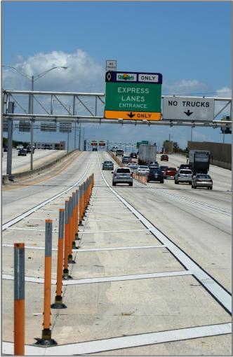 25 Figure 2-12: I-95 Express Lanes in South Florida (WSDOT, 2010) There are also several HOT lane conversion projects which are proposed and some of them are planning to utilize dynamic pricing in