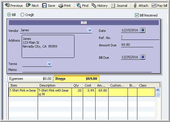 Every time she purchases more of this item, her vendor bill looks like this: Keeping detailed inventory is complex, detailed and has significant financial implications.