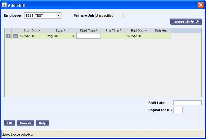 If an employee is assigned to a pre-defined schedule within the AHRS system, it cannot be edited in Kronos. To create or edit an employee s schedule, click on the Schedule link in the top left corner.