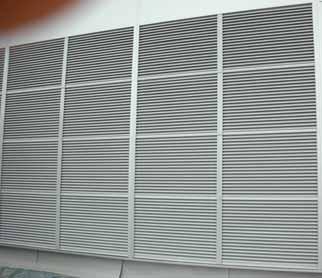 All louvres can be supplied with bird guard,