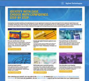 An extensive sample prep knowledge base at your fingertips Application Compendia: agilent.