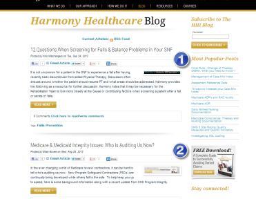 HHI Blog www.harmony-healthcare.